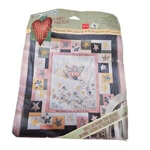Daisy Kingdom Quick Quilt Kitty Angel Panel Ket 0137 04001 Preprinted 36 x 45